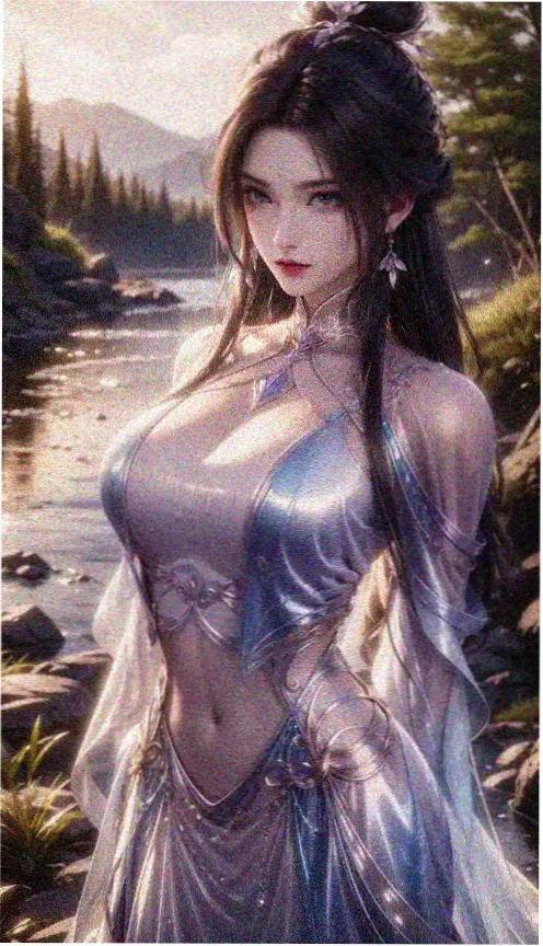 银长发动漫美女侧脸高清图集